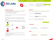 Tablet Screenshot of bourse-emploi.jura.cci.fr